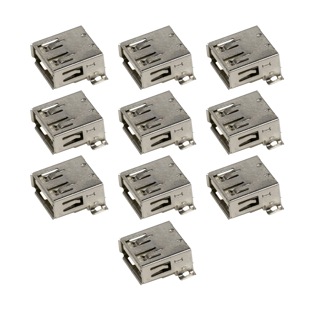 flashtree 10pcs USB A Female Socket SMT for Electrics DIY