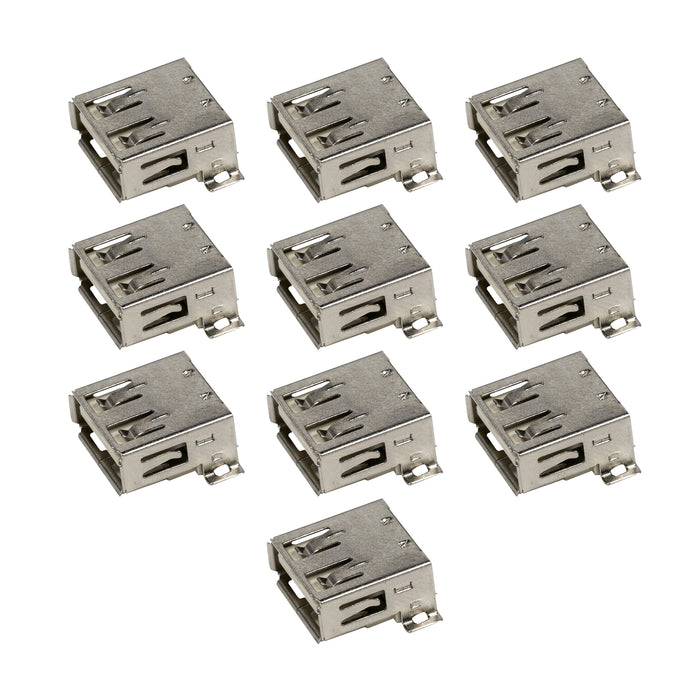 flashtree 10pcs USB A Female Socket SMT for Electrics DIY