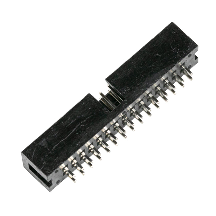 flashtree 5pcs 30p 15 * 2p simple angled socket plug JTAG socket 2.54mm straight pin
