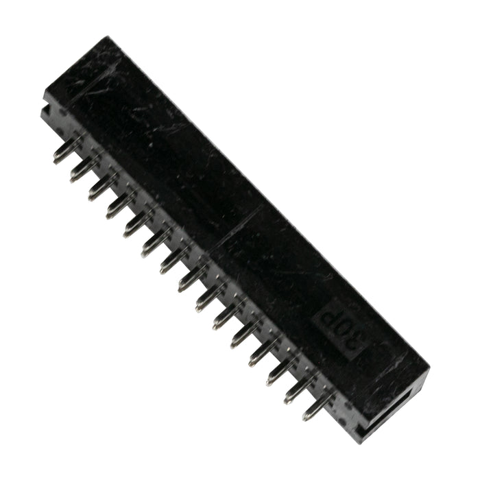 flashtree 5pcs 30p 15 * 2p simple angled socket plug JTAG socket 2.54mm straight pin