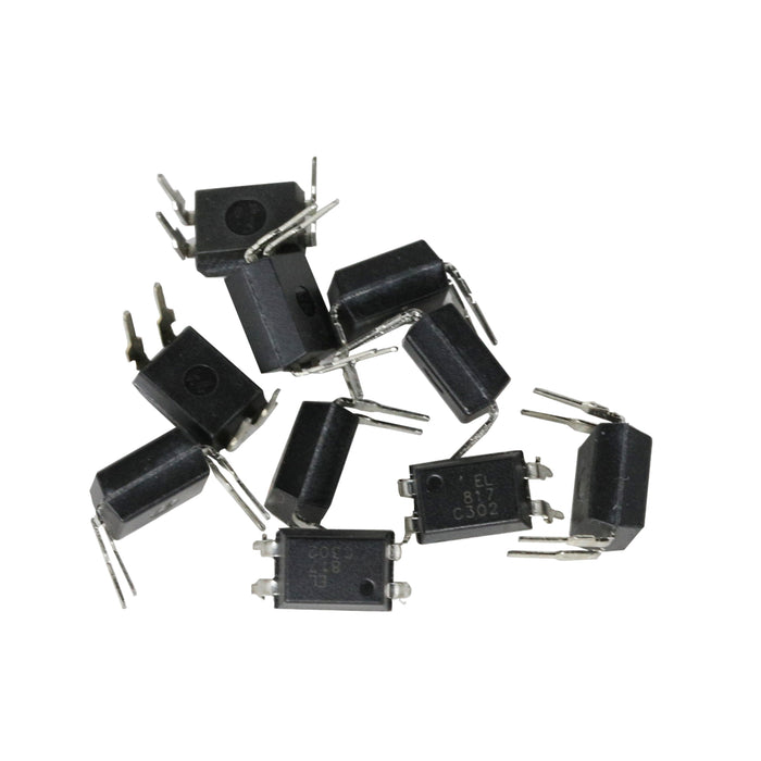 flashtree 10pcs EL817 dip-4 in line optocoupler chip IC