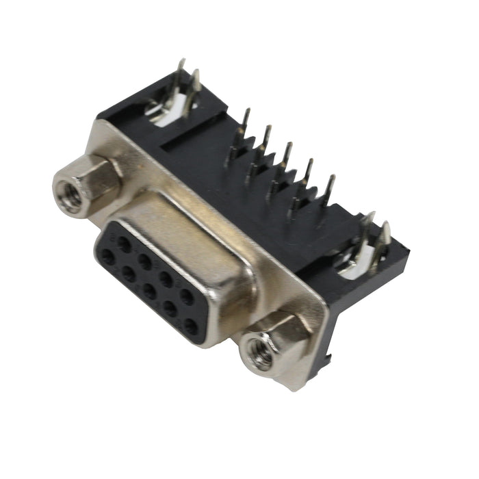 flashtree 10pcs Dr9 female dr9t short D connector with bent pin hole and serial connector