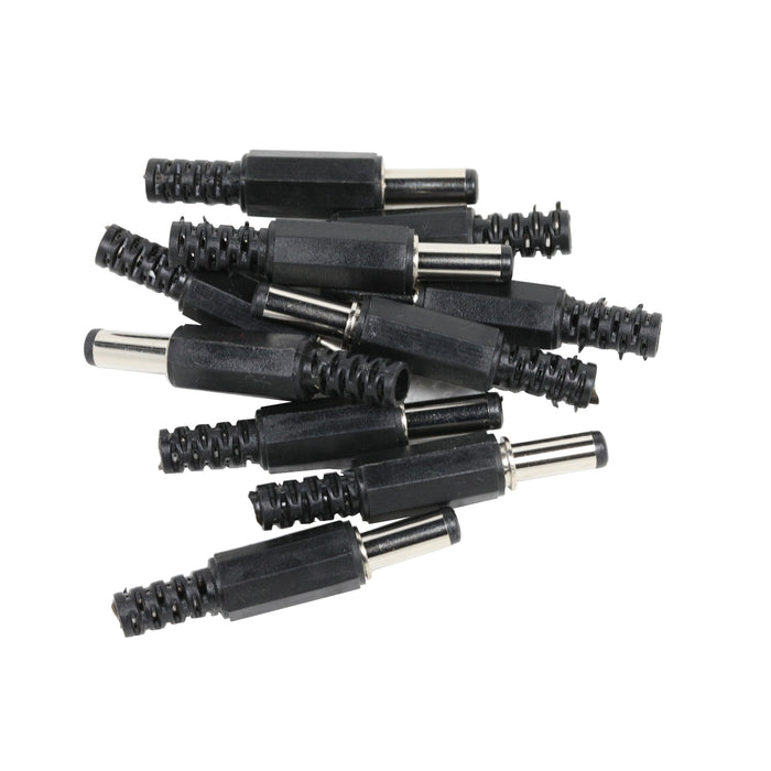 flashtree 10pcs 5.5 * 2.1mm dc005 power plug with welding wire DC plug for socket