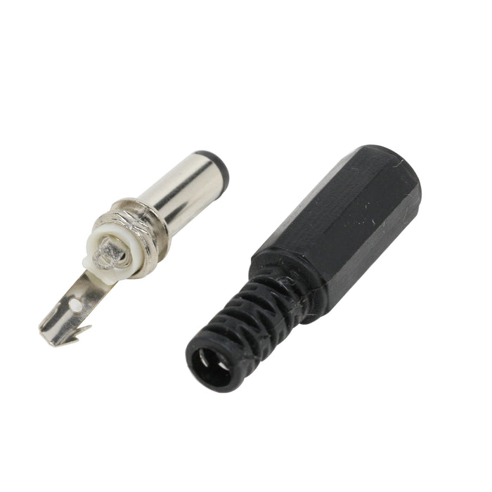 flashtree 10pcs 5.5 * 2.1mm dc005 power plug with welding wire DC plug for socket