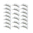 flashtree 20pcs Dc2-20p gray 2x10pin spacing 2.54mm gold plated copper pin