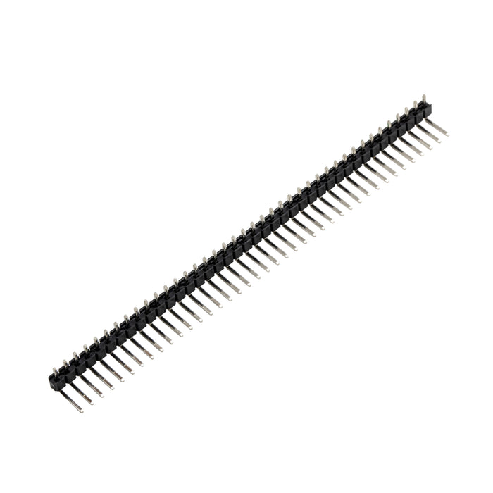 flashtree 10pcs 1x40 40P 2.54mm Pitch 40P Single Row 90 Degree Curved Connector Pin Header Strip