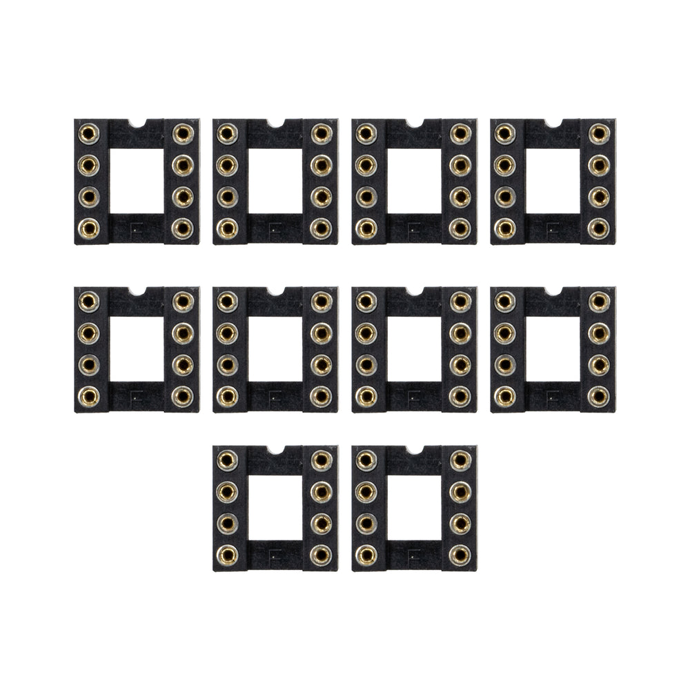 flashtree Round hole IC socket chip socket 8p round hole ic-8p noxtlon connector