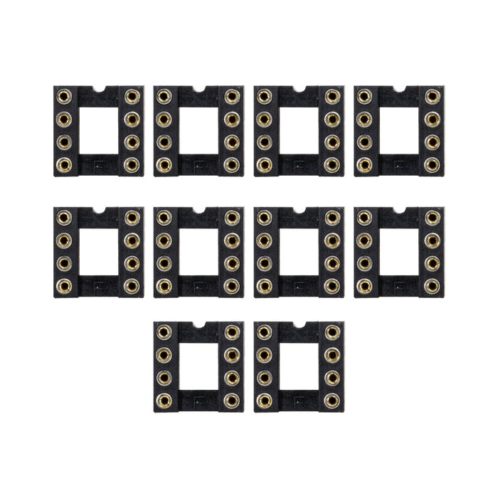flashtree Round hole IC socket chip socket 8p round hole ic-8p noxtlon connector