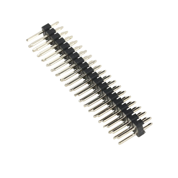 flashtree 10pcs 2.54mm spacing double row straight pin 40p connector