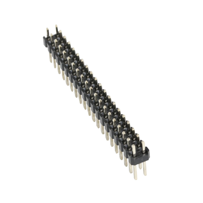 flashtree 10pcs 2.54mm spacing double row straight pin 40p connector