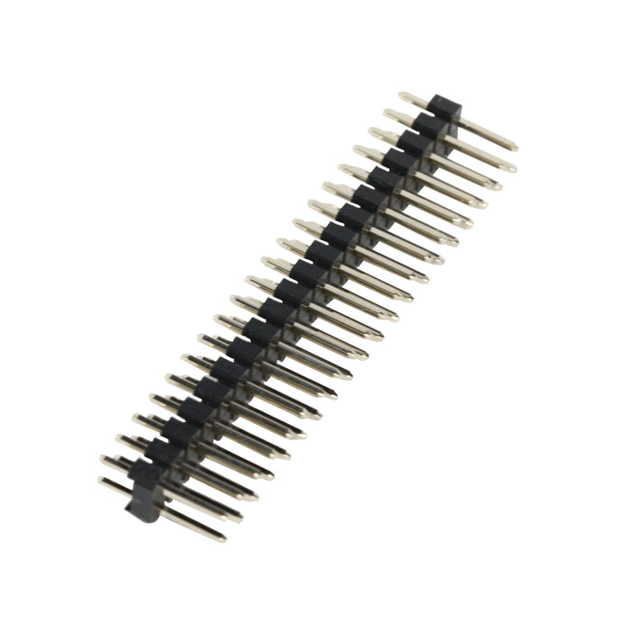 flashtree 10pcs 2.54mm spacing double row straight pin 40p connector