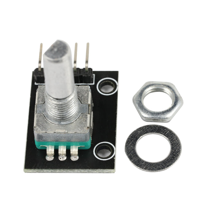 flashtree 4pcs 360 degree rotary encoder module ky-040 for module potentiometer digital pulse output Arduino knob switch