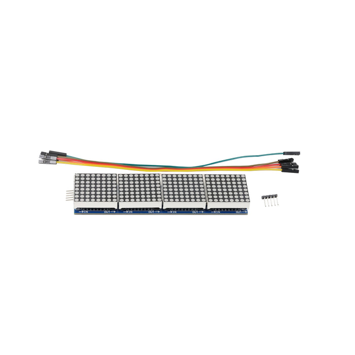 flashtree MAX7219 dot matrix module controls MCU module 4 in 1 display send 5p line (h6a4)