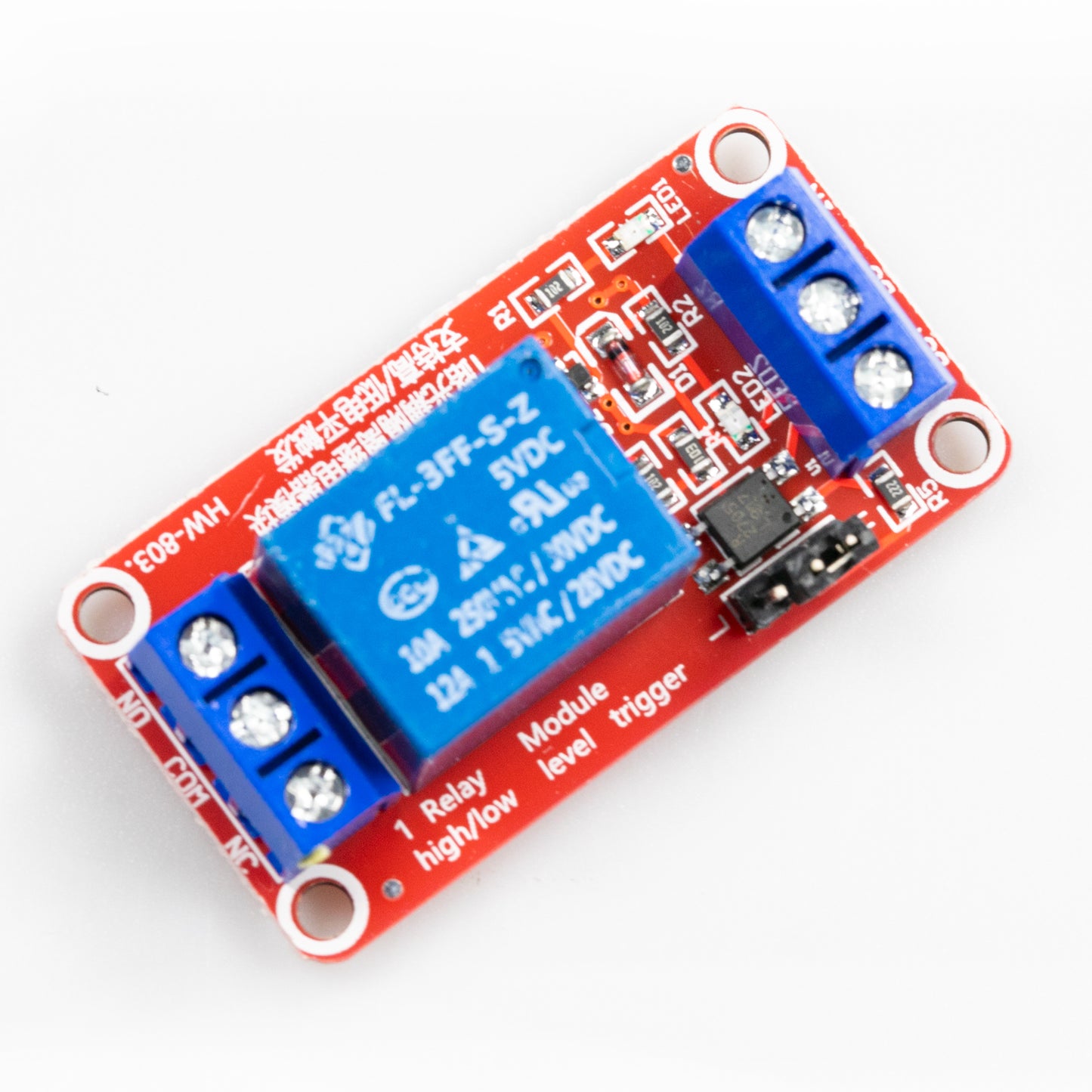 flashtree Red version 1-way relay module with optocoupler isolation supports high and low level trigger expansion board 5v9v12v2v