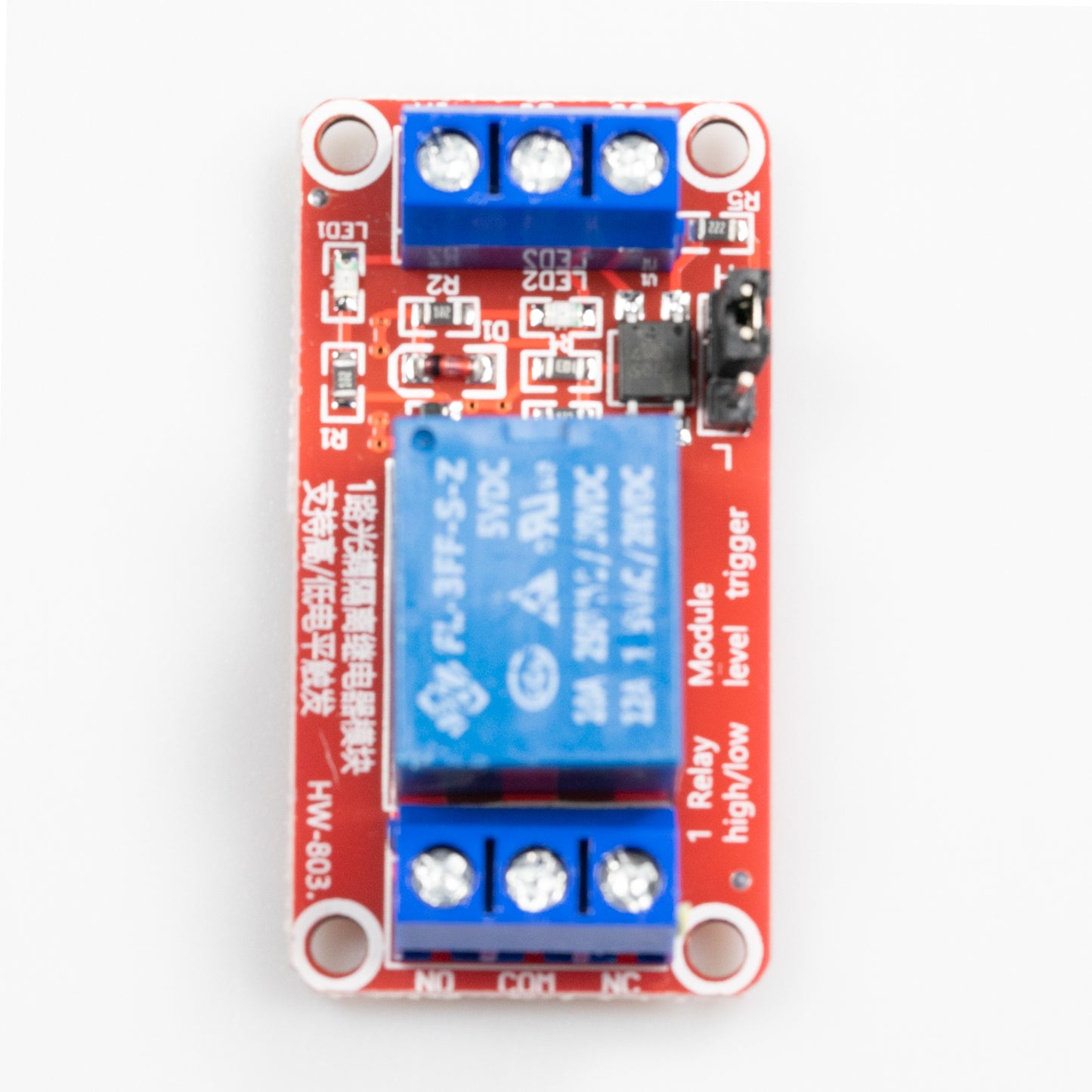 flashtree Red version 1-way relay module with optocoupler isolation supports high and low level trigger expansion board 5v9v12v2v