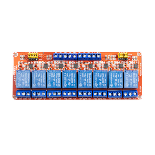 flashtree 1 / 2 / 4 / 8-way 5v12v2v relay module supports high and low level trigger development board with optocoupler isolation