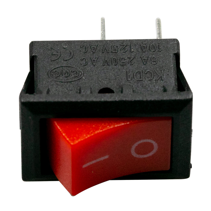 flashtree 10pcs Button power switch ship type switch rocker switch ship type switch Red and black