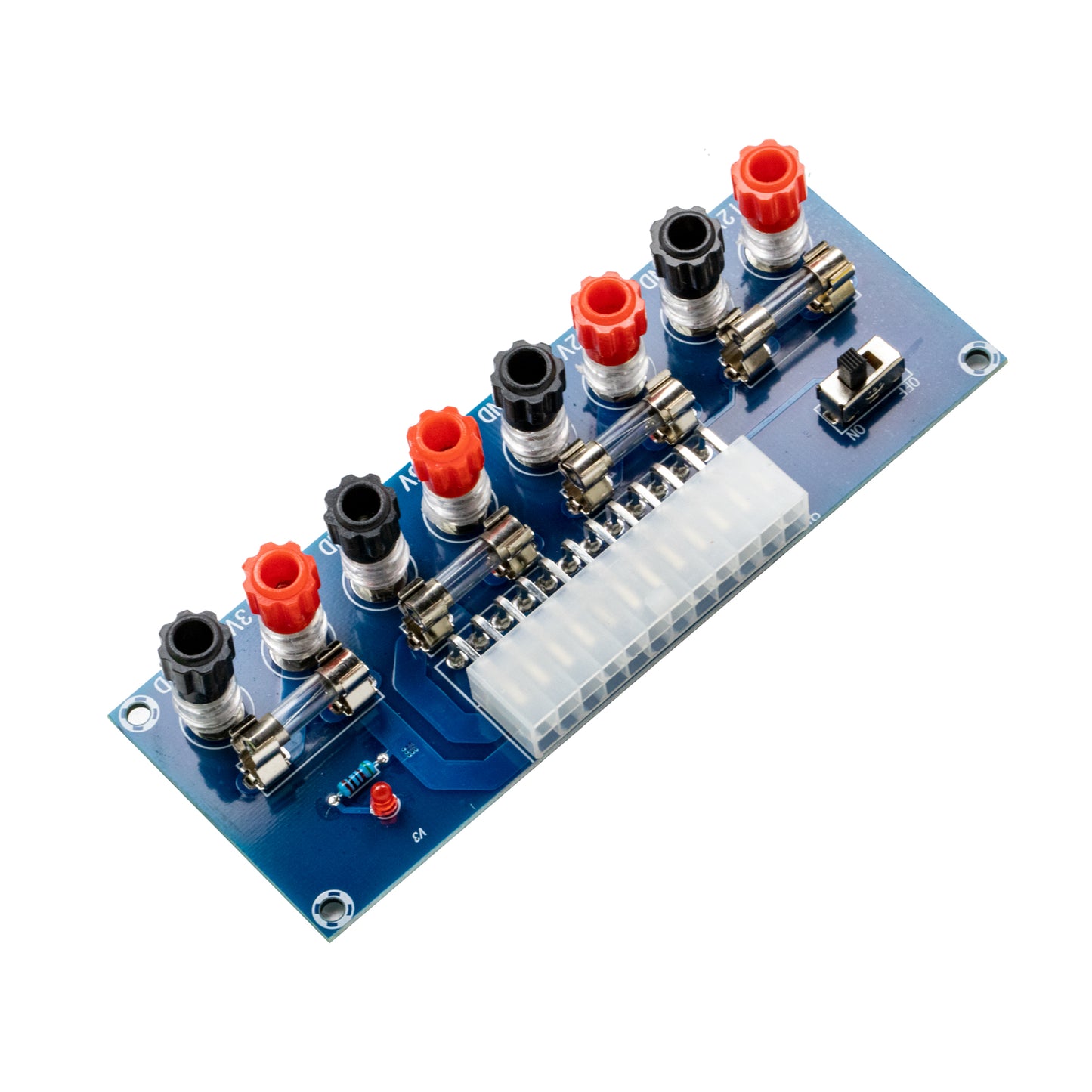 flashtree 2pcs Desktop Computer Chassis Power Supply ATX Transfer Board Power Take Off Board Power Output Terminal Module 24Pin XH-M229