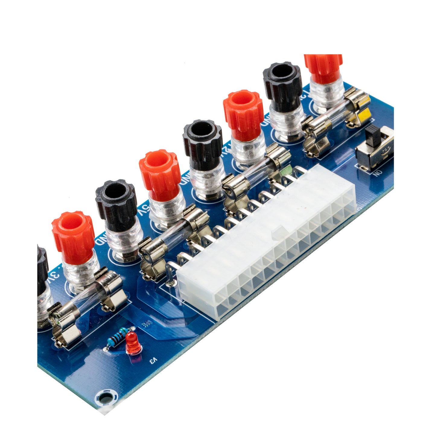 flashtree 2pcs Desktop Computer Chassis Power Supply ATX Transfer Board Power Take Off Board Power Output Terminal Module 24Pin XH-M229
