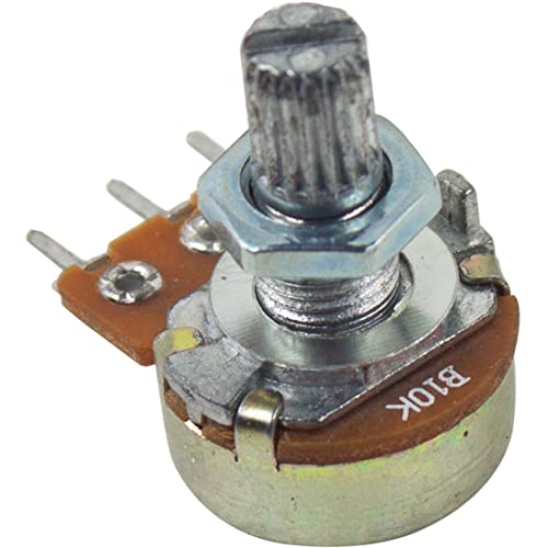 jujinglobal 5pcs 10K Ohm Single Linear Taper Rotary Potentiometer 15mm Knurled Shaft Length Shaft Diameter 5mm