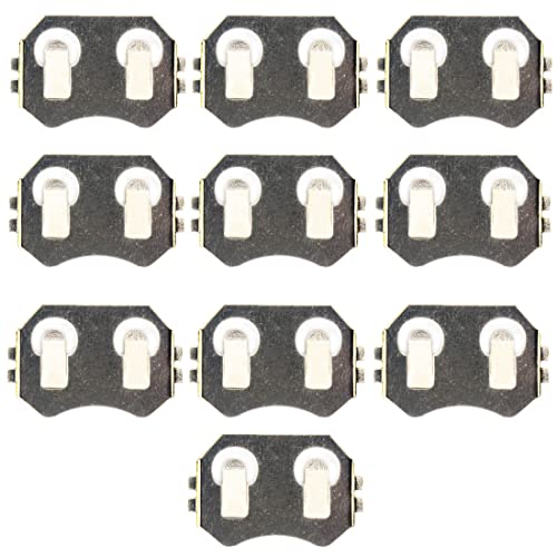jujinglobal 10pcs cr2032 cr2025 SMD Battery Spring Battery Holder Needs to be Welded to PCB Board