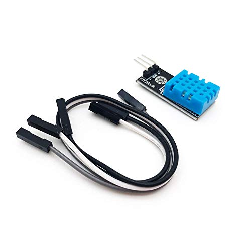 flashtree 2pcs DHT11 Temperature Humidity Sensor Module Digital Temperature Humidity Sensor 3.3V-5V with Wires for Arduino Raspberry Pi 2 3 (2pcs DHT11)