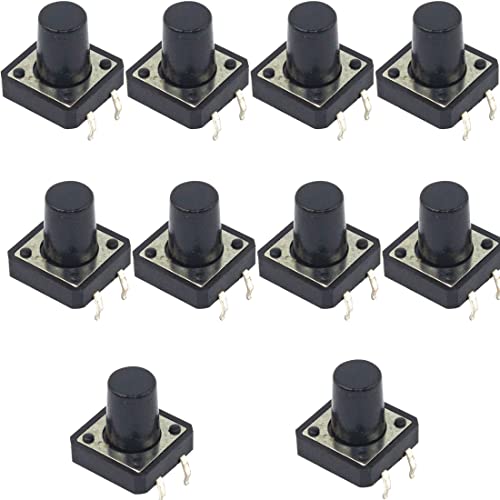 jujinglobal 10pcs Touch Switch with Holder 12x12x12mm