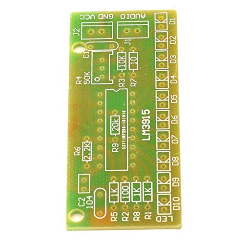 Lm3915 Fun 10-Segment Audio Level Indicator Kit Lm3915 Fun 10 Segment Audio Level Indicator Kit/Parts Level Indicator Small Audio Level Indicator Module Kit - Multicolor