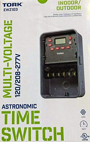 EWZ Series Multipurpose Control Astronomic 7 Day Time Switch, 120-277 VAC Input Supply, 1 Channel, DPST Output Dry Contact