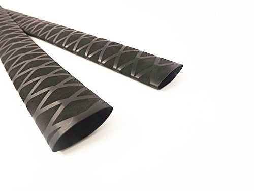 eTekGo X-Tube Heat Shrink Wrap Tubing 39"&64" Lengths for Rod Grips-5 Color 14 Sizes (Black, Diamter：20mm; Length：39)