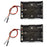 flashtree 2pcs 3 Slots aa 1.5v Total 4.5v Battery Box with Female pin