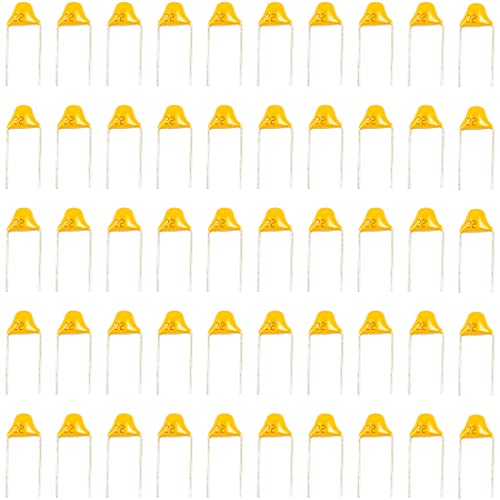 jujinglobal 50pcs 22pf 220 Multilayer Ceramic Capacitor