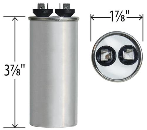 Jard 12741 - 30 uF MFD x 440 VAC Genteq Replacement Capacitor Round # C430R / 97F9635