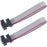 jujinglobal 2pcs 2x4 8P 8 Pins IDC Connector 2.54MM Gray Flat Ribbon Cable About 20cm (8")