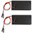 flashtree 2pcs 2 Slots aa 1.5v Total 3v Battery Box with Female pin