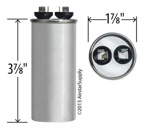 Jard 12741 - 30 uF MFD x 440 VAC Genteq Replacement Capacitor Round # C430R / 97F9635