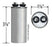 Jard 12741 - 30 uF MFD x 440 VAC Genteq Replacement Capacitor Round # C430R / 97F9635