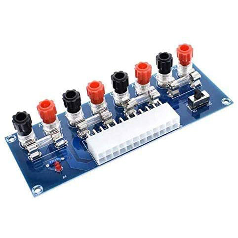 flashtree Desktop Computer Chassis Power Supply ATX Transfer Board Power Take Off Board Power Output Terminal Module 24Pin XH-M229