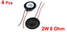 flashtree 4pcs Metal Shell Round Internal Magnet Speaker 2W 8 Ohm