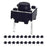 flashtree 20 Pcs 6mm 2 Pin Momentary Tactile Tact Push Button Switch Through Hole Breadboard Friendly for Panel PCB