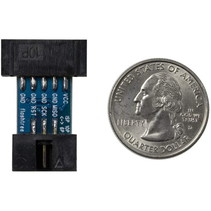 flashtree 10 Pin to Standard 6 Pin Adapter Board for ATMEL AVRISP USBASP STK500