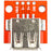 jujinglobal 7pcs Expansion Board Set USB a Male USB a Female USB B Female Mini USB microusb Type-C Male Type-C Female