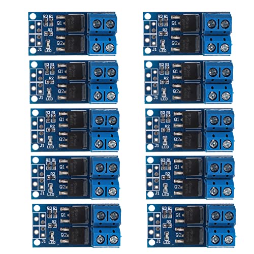 EPLZON MOS Switch Drive Module DC 5V-36V 15A(Max 30A) 400W FET Trigger Switch Board Driving Module 0-20KHz PWM Adjustment Electronic Switch Control Board DC Motor Speed Controller(Pack of 10 Pcs)