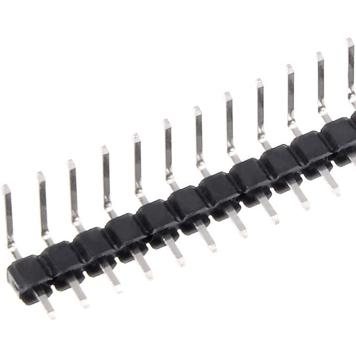 flashtree 20Pcs 2.54mm Pitch 40P Single Row Curved Connector Pin Header Strip for Arduino Prototype Shield