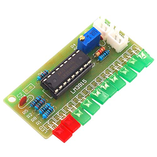 Lm3915 Fun 10-Segment Audio Level Indicator Kit Lm3915 Fun 10 Segment Audio Level Indicator Kit/Parts Level Indicator Small Audio Level Indicator Module Kit - Multicolor