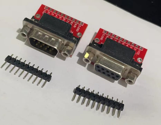 flashtree db9 dr9 Breakout Board 9 pins Male and Female with 2.54mm Male pins
