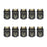 flashtree 10pcs CR2032 Case Holder SMT Horizontal Coin Button Battery Holder Brown Container Case SMD for CR2025 CR2032 use Compatible