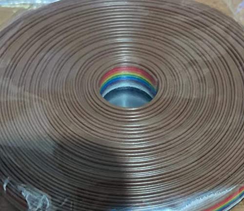 jujinglobal 30ft 9.2m Colorful Ribbon Cable 10p