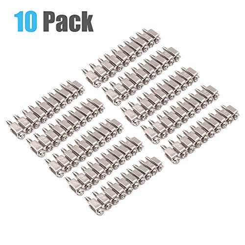 flashtree 10pcs Fixed Bridge Jumper FBI-10-6 for DIN Rail Terminal Block, Insert-Pull Bridging Matching UK-2.5B UK5N Fixed Bridge Jumpers 10 Pole