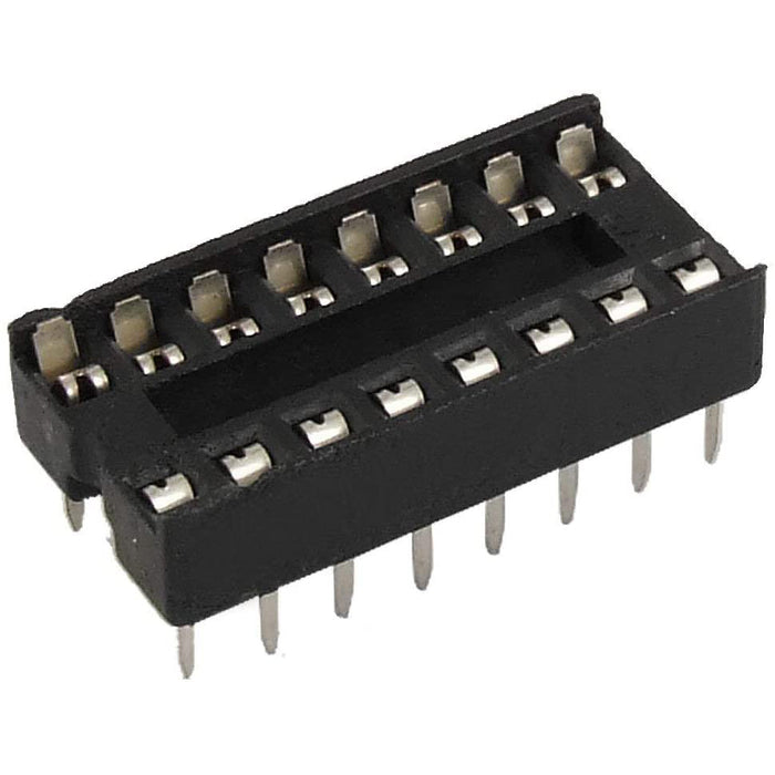flashtree 30pcs 16 Pin 2.54mm DIP IC Socket Solder Type Adaptors